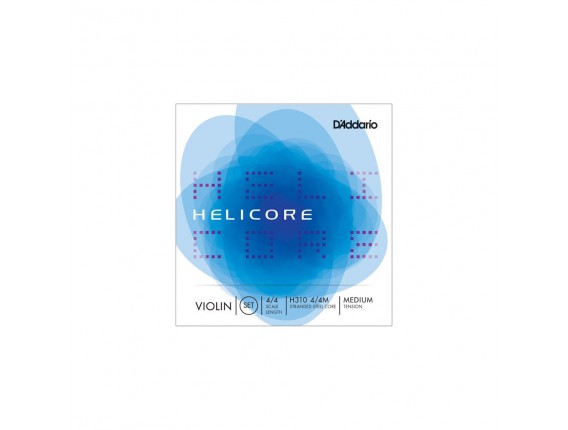 D'ADDARIO H310 4/4M - Jeu de Cordes Violon 4/4 Série Helicore - Tension Moyenne