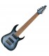 IBANEZ RGIR9FME-FDF - Guitare électrique 9 cordes Iron Label, Micro EMG 909, Faded Denim Burst Flat (no bag / No Case)