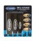 EVANS MINEMAD - Lot de 6 Atténuateurs d'harmoniques pour toms