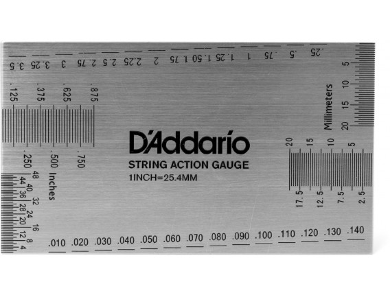 D'ADDARIO String height gauge - Rêgle de mesure de hauteur de corde.