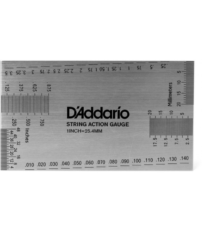 Règle De Jauge D'action De Corde De Guitare. Acier Inoxydable/durable/utilisé Pour La Mesure De La Guitare Acoustique/électrique/basse. Hauteur/espacement Des Accords