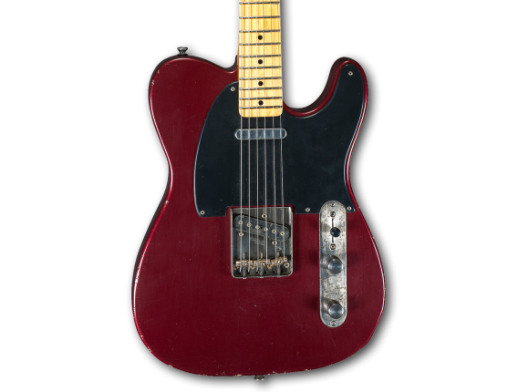 MAYBACH Teleman T61 Red Rooster Aged CS - Guitare Custom Shop type Tele , Corps Sugar Pine, Manche érable 1 pièce, Touche Paliss