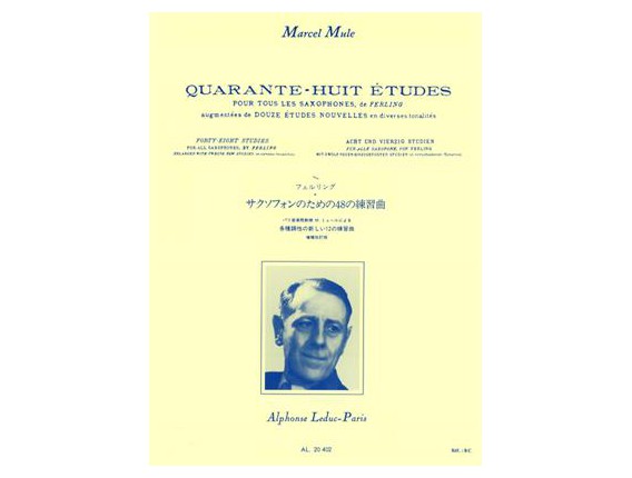 LIBRAIRIE - 48 Etudes pour Saxophone Vol 2 - Marcel Mule - Ed. musicale Leduc