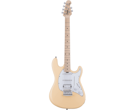STERLING CT30HSS-VC-M1 - Guitare type strat STERLING by MUSICMAN - Touche claire - Micros HSS - Finiton : Vintage cream