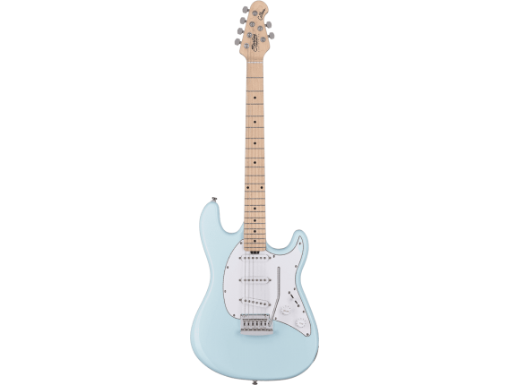 STERLING CT30SSS-DBL-M1 - Guitare type strat STERLING by MUSICMAN - Touche claire - Micros HSS - Finiton :Daphne Blue
