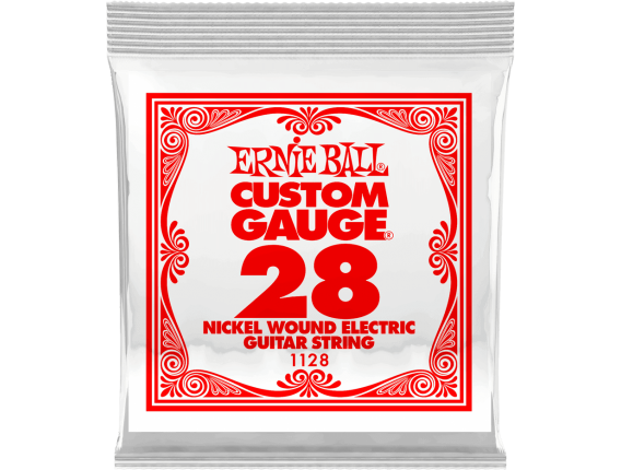 ERNIE BALL CUSTOM GAUGE 1128 - Nickel Steel - corde à l'unité 0.28