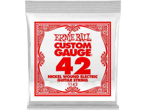 ERNIE BALL CUSTOM GAUGE 1128 - Nickel Steel - corde à l'unité 0.42