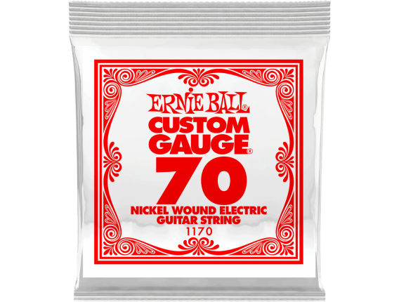 ERNIE BALL CUSTOM GAUGE 1170 - Nickel Steel - corde à l'unité 0.70