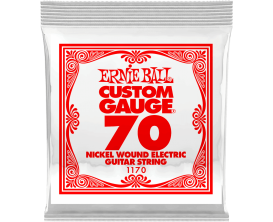 ERNIE BALL CUSTOM GAUGE 1170 - Nickel Steel - corde à l'unité 0.70