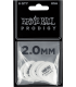 ERNIE BALL - AEB 9202 - Sachet de 6 noir standard 2.0 mm