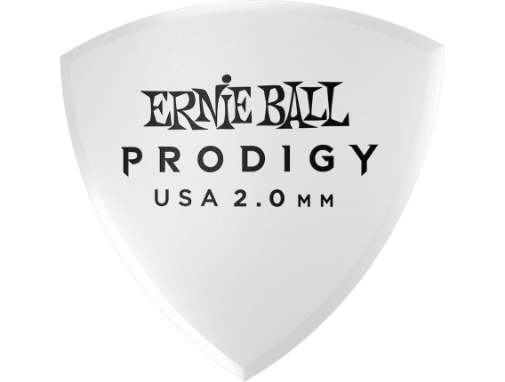 ERNIE BALL - AEB 9338 Sachet de 6 blanc bouclier large 2mm