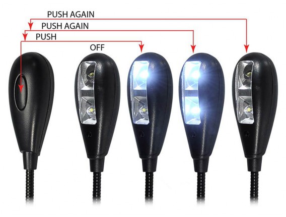 BOSTON MSL-504 - Lampe pour pupitre double led - finition noire