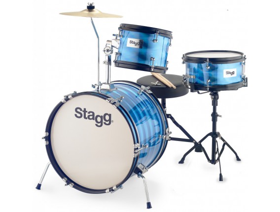 STAGG TIM JR 3/16B RD 3PC BAT. JR 16"+HW/SIEGE - BLEUE