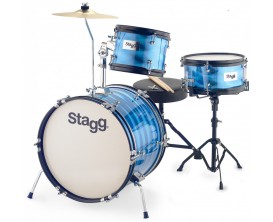 STAGG TIM JR 3/16B BL 3PC BAT. JR 16"+HW/SIEGE - BLEUE