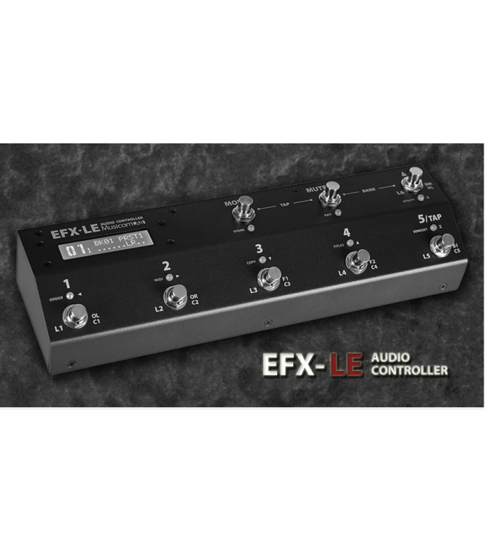 MUSICOMLAB EFX LE - Switcher professionnel pour pedalboard, Light