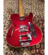HAAR TH serial 20087 - Semi Hollow body swamp ash - 5A flamed quartersawn maple neck - Matched headstock 2 steps - Micros Amber