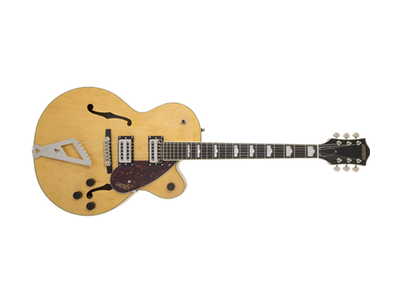 GRETSCH G2420 HLW SC VLAMB - Hollowbody série Streamliner, simple cutaway, Chromatic II, Finition : Village amber
