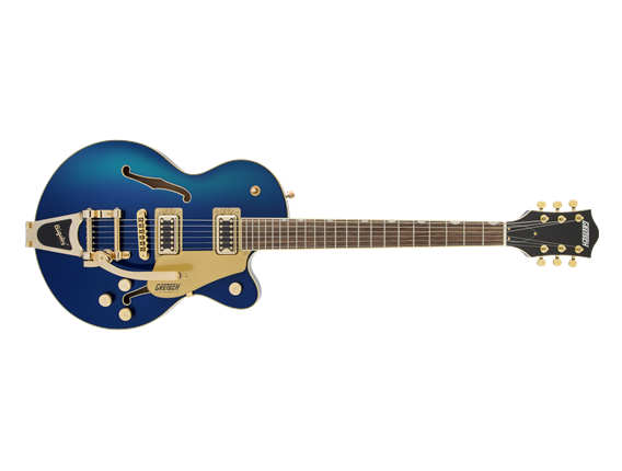 GRETSCH G5655TG EMTC CB JR AZM - Electromatic® Center Block Jr. Single-Cut with Bigsby® et Gold Hardware, Laurel Fingerboard, Fi