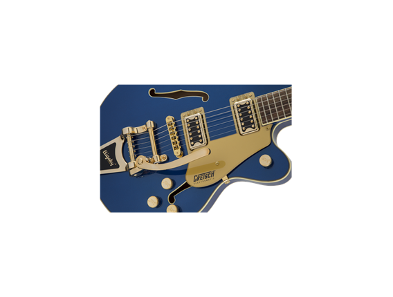 GRETSCH G5655TG EMTC CB JR AZM - Electromatic® Center Block Jr. Single-Cut with Bigsby® et Gold Hardware, Laurel Fingerboard, Fi