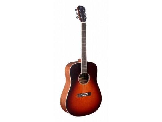J.N. GUITARS EZR-D - Guitare acoustique dreadnought, Corpssapele, Table cèdre massif, Finition sunburst