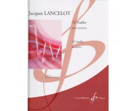LIBRAIRIE - 22 études pour clarinette - Jacques lancelot - Ed Billaudot