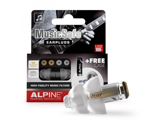 ALPINE MusicSafe - Protections auditives, deux filtres, une paire avec boitier rangement