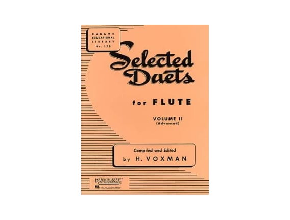 LIBRAIRIE - Selected Duets for flute volume 2 ( advanced ) - H. VOXMAN