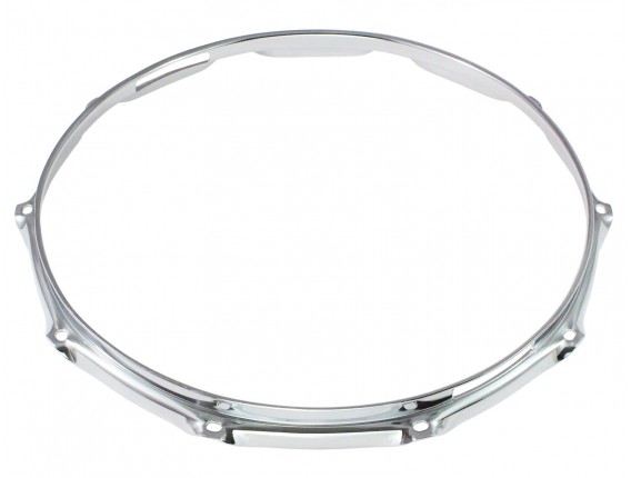 WORLDMAX H23-14-10S - Cerclage côté timbre, Supre triple flange 2.3 mm, 10 trous, Chrôme