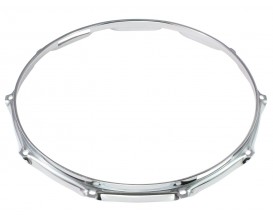 WORLDMAX H23-14-10S - Cerclage côté timbre, Supre triple flange 2.3 mm, 10 trous, Chrôme