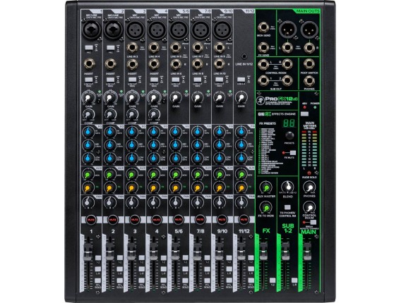 MACKIE ProFX12 v3 -Table de mixage 12 voies, USB et multi-effets intégré