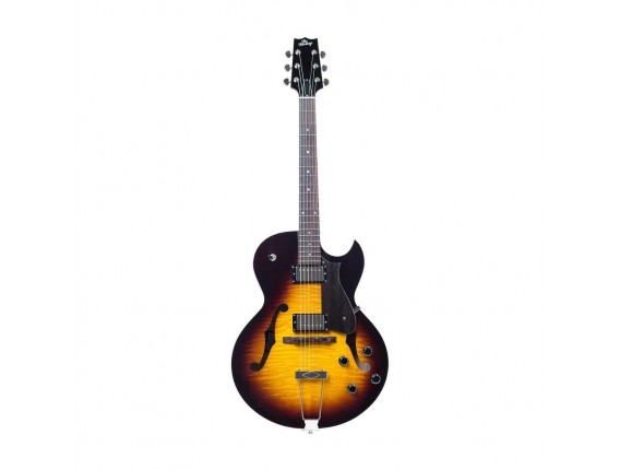 THE HERITAGE H-575 sunburst (Serial ) - Guitare demi-caisse, Micros Seymour Duncan "Seth Lover", Touche bois de rose, Fabricat