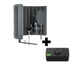 SE ELECTRONICS X1S Recording Bundle Pro - Pack Micro X1S + EVO4 Audient interface audio + Ecran RFX + Shockmount + Anti Pop + Ca
