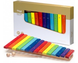 STAGG XYLO-J15 RB - XYLOPHONE 15KEYS RAINBOW COLOR