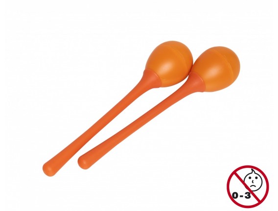 STAGG EGG-MA L/OR - 2PC EGG MARACAS L/40g/ORANGE
