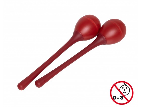 STAGG EGG-MA L/RD - 2PC EGG MARACAS L/20g/ROUGE