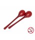 STAGG EGG-MA L/RD - 2PC EGG MARACAS L/20g/ROUGE