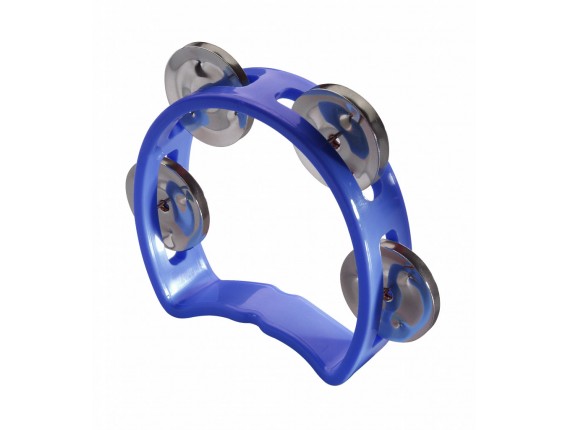 STAGG TAB-MINI/BL - MINI TAMBOURIN 4 CYMB BLEU