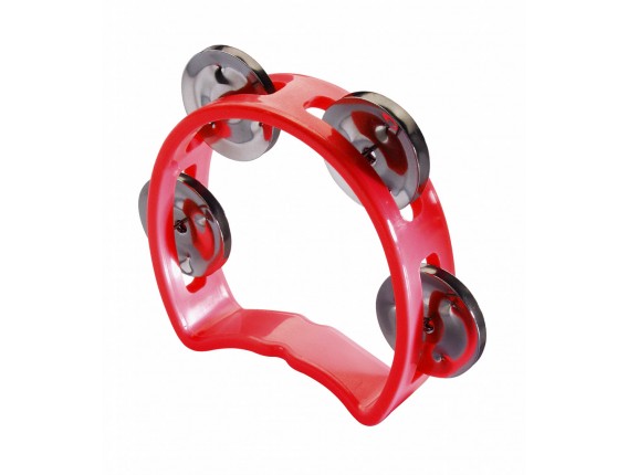 STAGG TAB-MINI/RD Mini Tambourin Plastique 4 Cymbalettes - Rouge