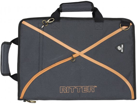 RITTER RDS7-S02MGB - Housse session deluxe pour baguettes - Finition : mistygrey leatherbrown