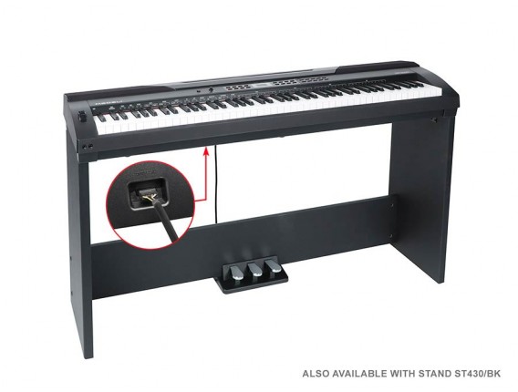 MEDELI SP3000/BK - Piano digital de scène, série Performer, Finition : Noire