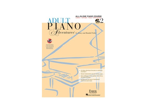 LIBRAIRIE - Adult Piano Adventures All-in-One Book 2 + CD - Faber - Ed : Faber