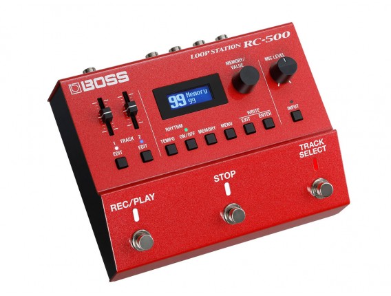 BOSS RC-500 - Loop station deux pistes évoluées avec une qualité de son haut de gamme, des effets Loop FX, 99 mémoires de phrase