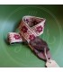 HOLY COW - Real Vintage Burgundy Flower 60's Strap