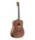 J.N. GUITARS DOV-D - Guitare acoustique dreadnought avec table en acajou massif, série Dovern