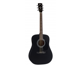 CORT AD810BS2 - Guitare dreadnought, table épicéa, corps acajou, noire, open pores