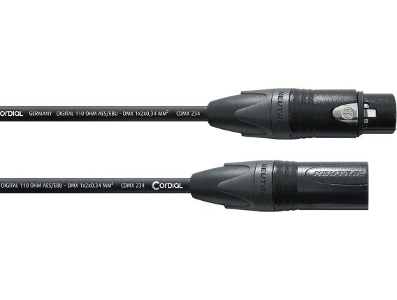 CORDIAL - CPD10FM - 3 points - XLR mâle/XLR femelle - 10m