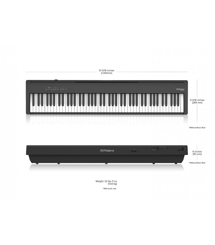 Pack avec Piano Numérique Roland FP-30X, Support, Tabouret et