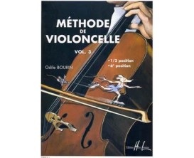 Méthode de violoncelle Vol.3 - Odile Bourin - Ed Lemoine