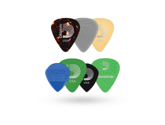 D'ADDARIO - 1XVP4-5 - Pack de 7 médiators Medium