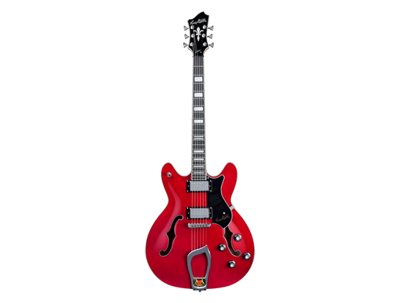 HAGSTROM - HSVIK04 - Guitare électrique, Viking, Transparent Cherry